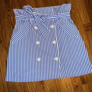 Zara paperbag waist skirt
